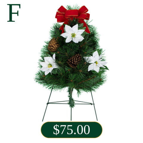 F. Holiday Tree with White Accents